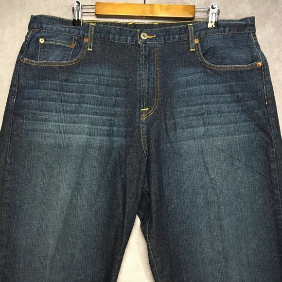 VTG Lucky Brand Mens Rivington Straight Blue Jeans size‎ 40x30 Stretch Denim - Picture 3 of 16